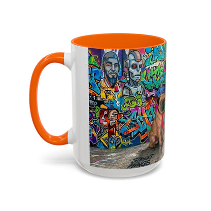 Graffiti Pets Coffee Mug — Colorful Street Art Dog & Cat Accent Mug (11/15oz)