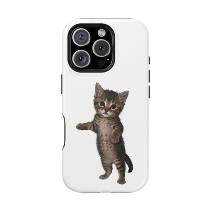 Cute Standing Kitten Magnetic Phone Case