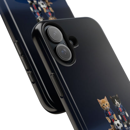 Phone Case — Cute Soccer Cats Design (Kawaii Kitten Football Fans)