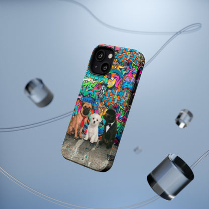 Puppy Squad Graffiti Phone Case — Impact-Resistant Protective Case