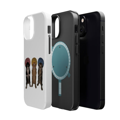 Cute Kittens in Bonnets  Magnetic Impact-Resistant Phone Case