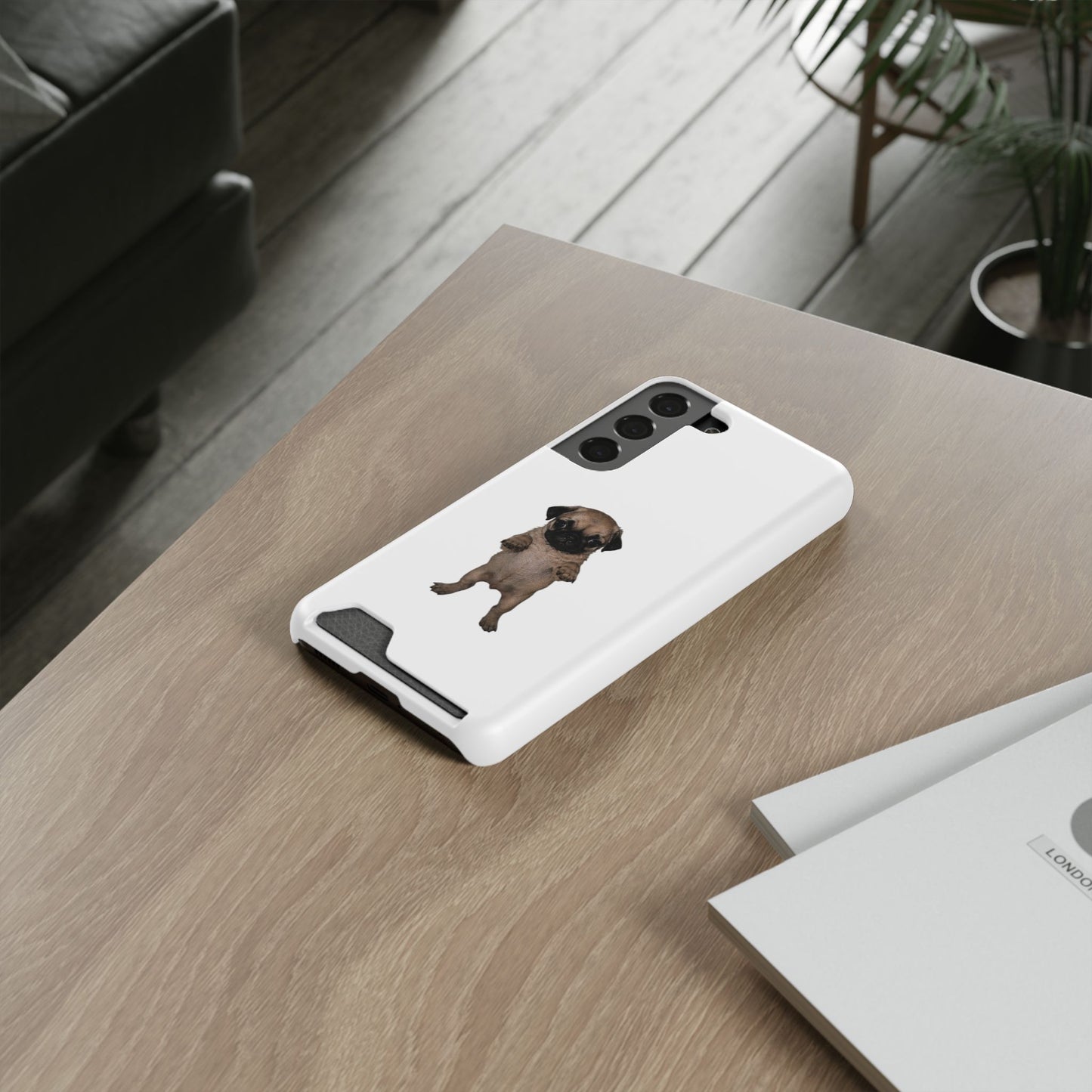 Pug Puppy Card-Holder Phone Case