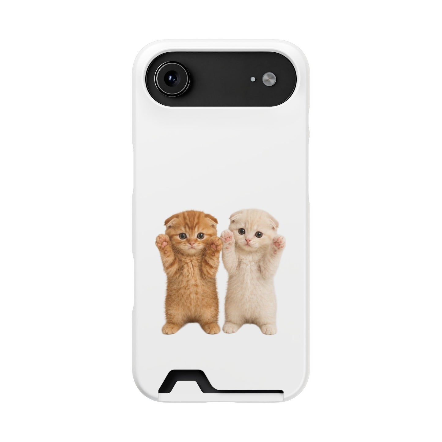 Cute Kittens Phone Case with Card Holder