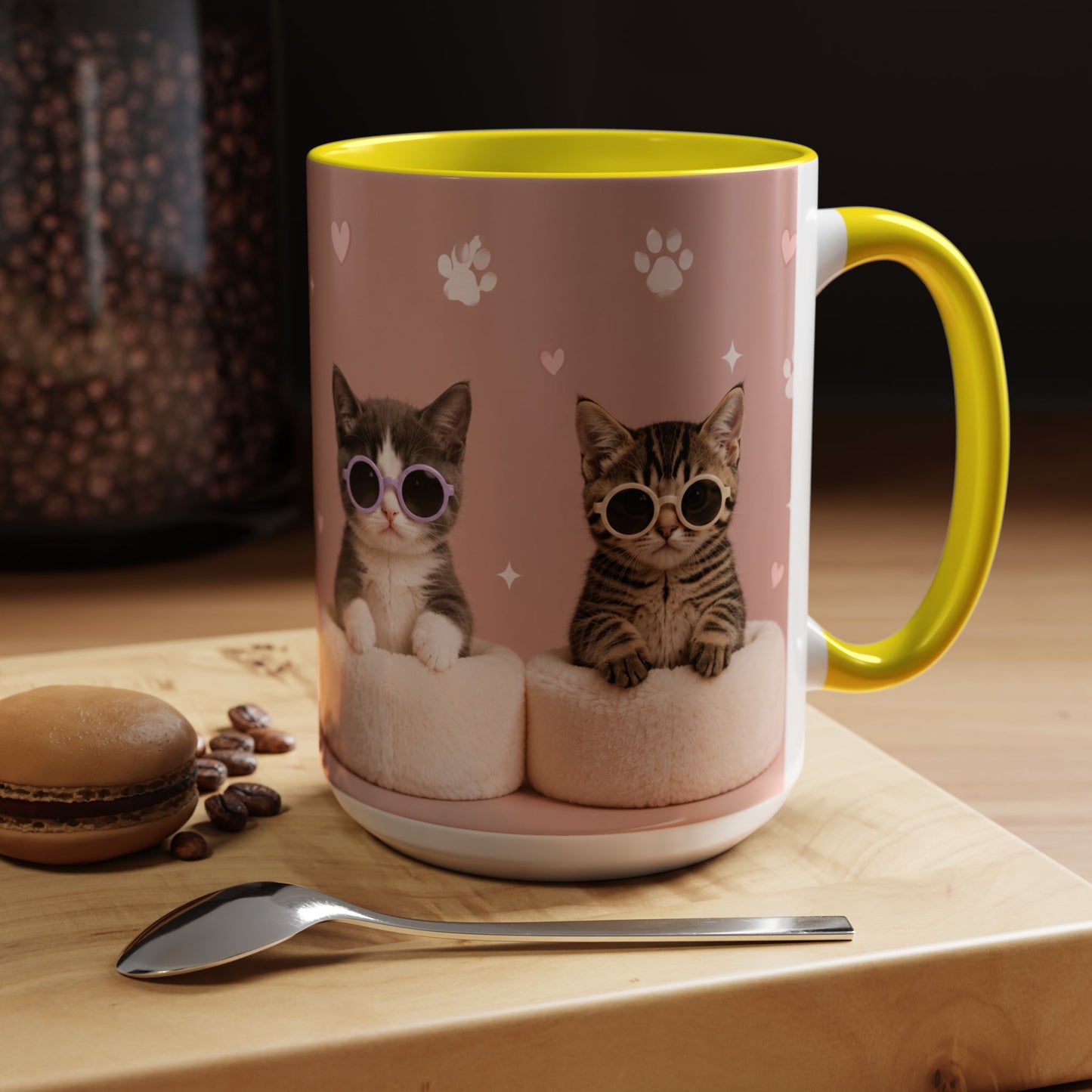 Cute Cat Lovers Coffee Mug - 11 & 15oz - Perfect Gift for Pet Owners