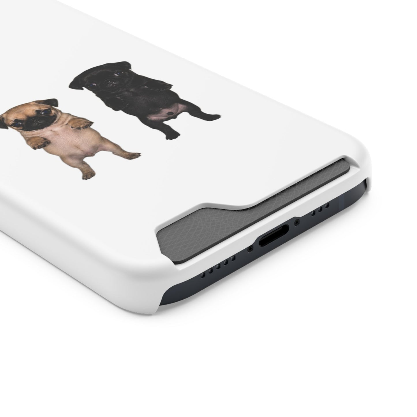 Pug Pair Card-Holder Phone Case