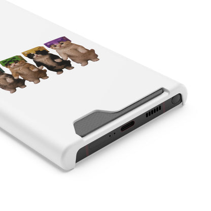 Minecraft Kittens Cat Phone Case with Card Holder
