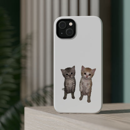 Duo Cute Kitten  Magnetic Impact-Resistant Phone Case