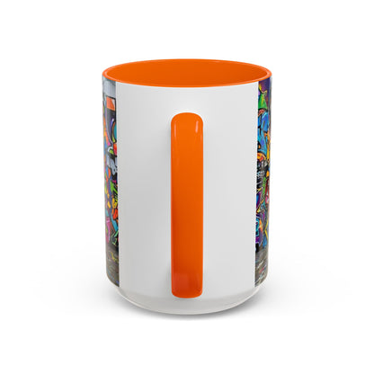 Graffiti Pets Coffee Mug — Colorful Street Art Dog & Cat Accent Mug (11/15oz)