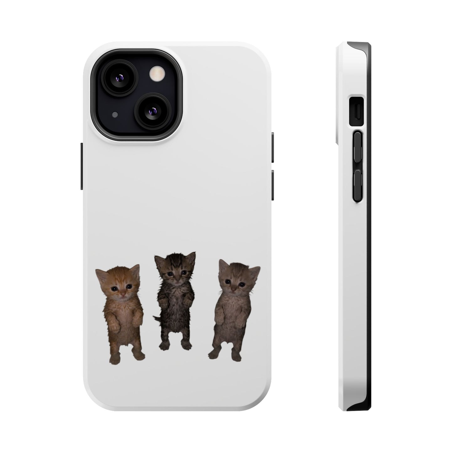 Cute Trio Kittens  Magnetic Impact-Resistant Phone Case