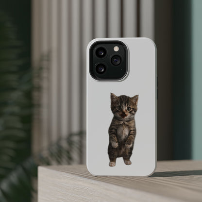 Cute Standing Kitten Magnetic Impact-Resistant Phone Case
