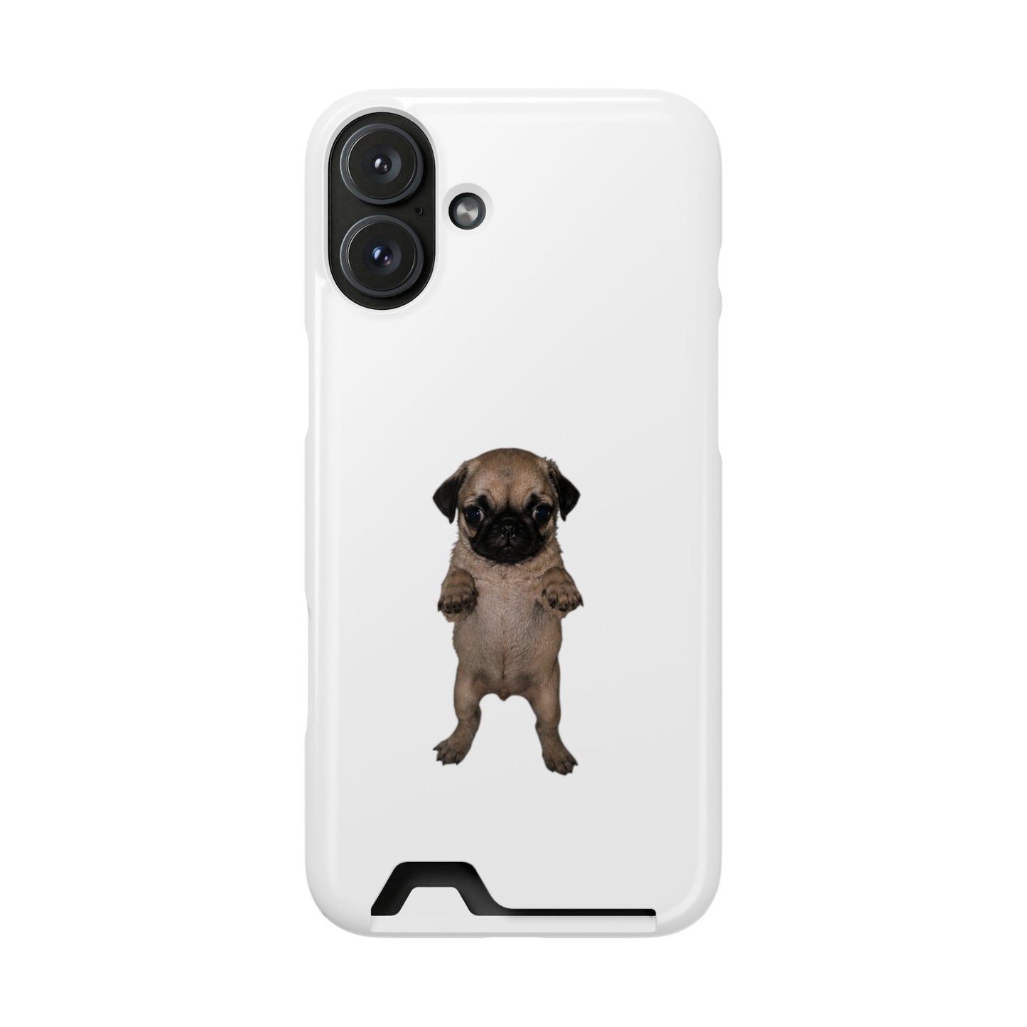 Pug Puppy Card-Holder Phone Case