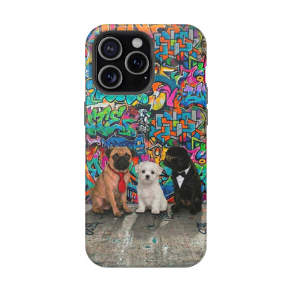 Puppy Squad Graffiti Phone Case — Impact-Resistant Protective Case