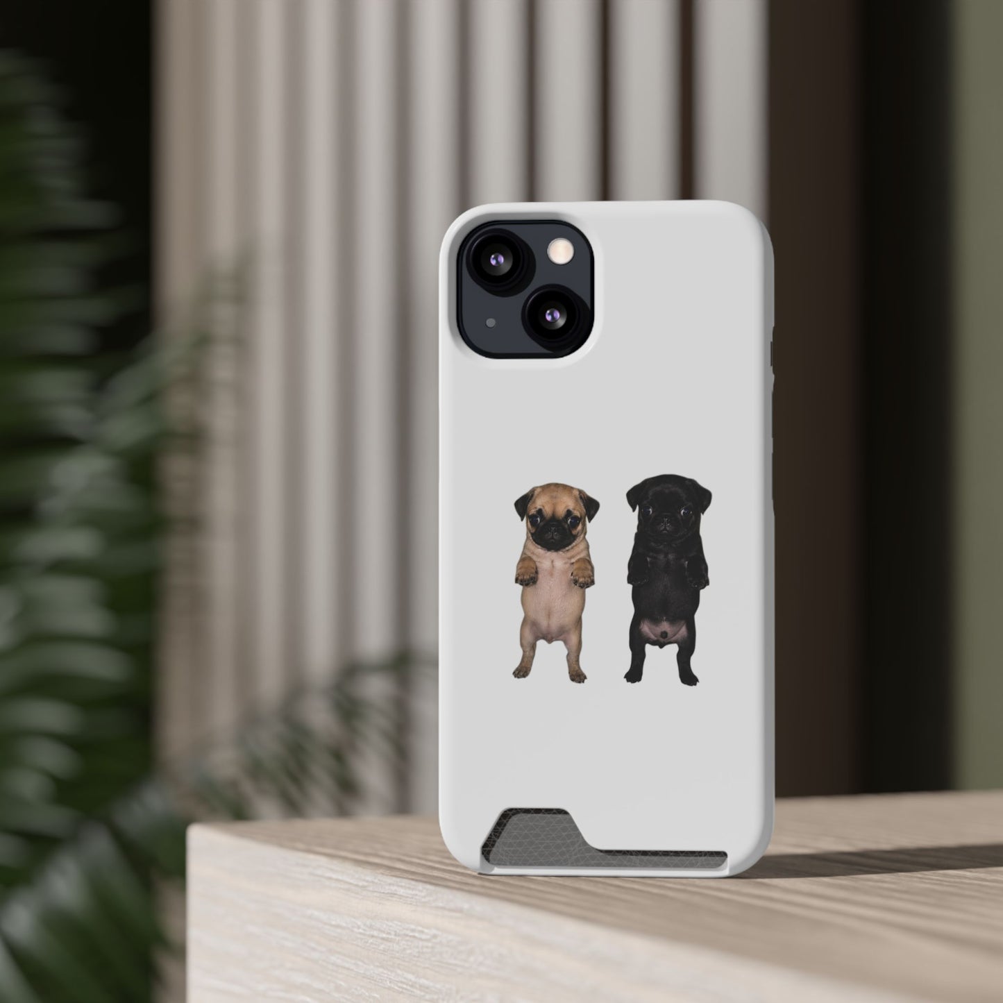 Pug Pair Card-Holder Phone Case