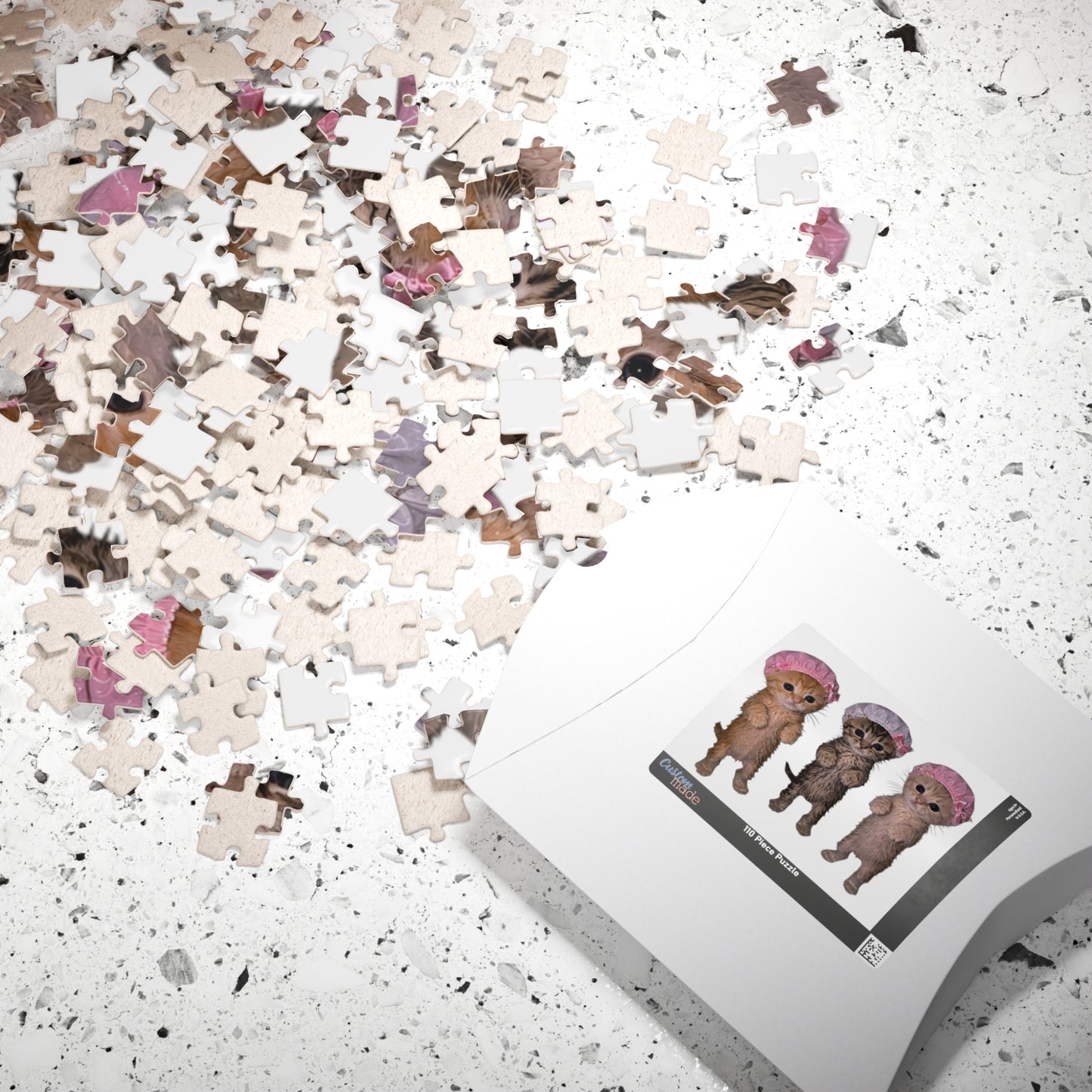 Cute Kittens in Bonnets Jigsaw Puzzle