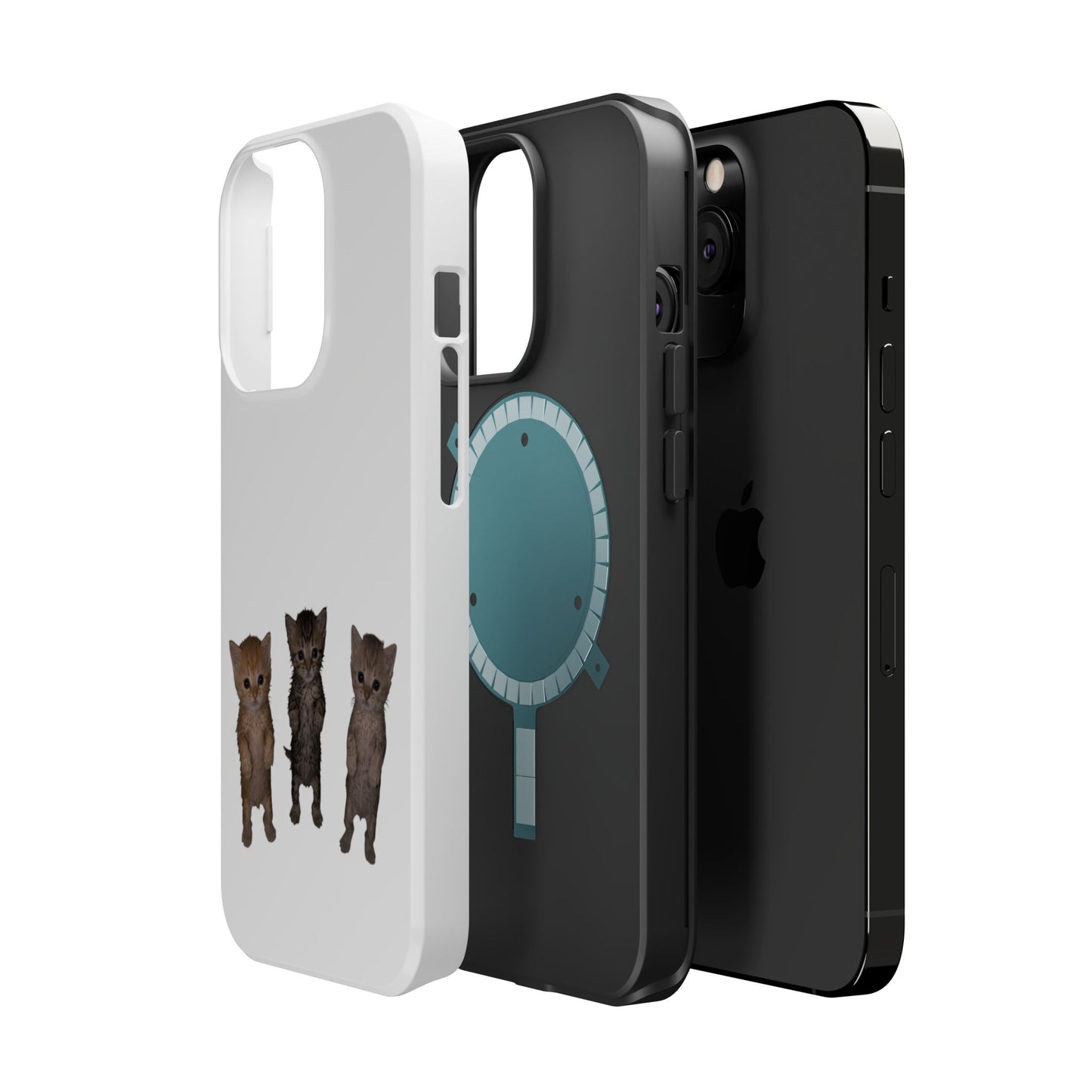 Cute Trio Kittens  Magnetic Impact-Resistant Phone Case