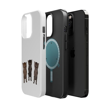 Cute Trio Kittens  Magnetic Impact-Resistant Phone Case