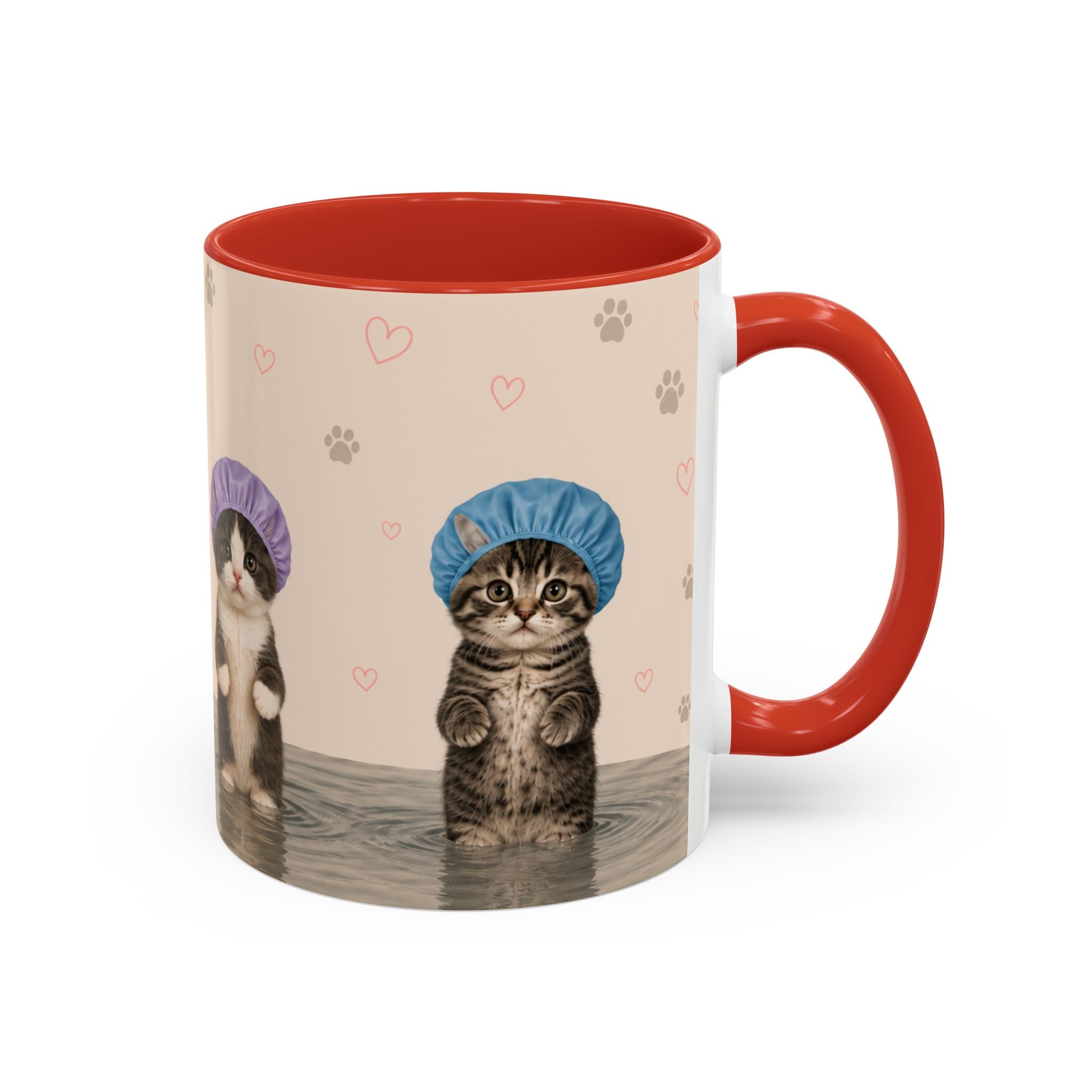 Cute Kittens in Shower Caps Accent Coffee Mug – 11/15oz