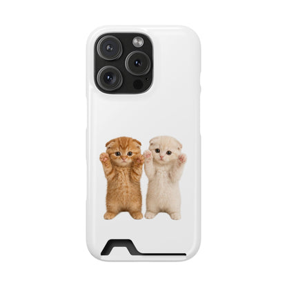 Cute Kittens Phone Case with Card Holder