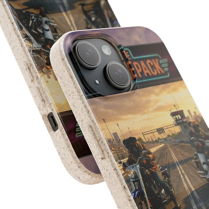 Motorcycle Road Trip Biodegradable Phone Case