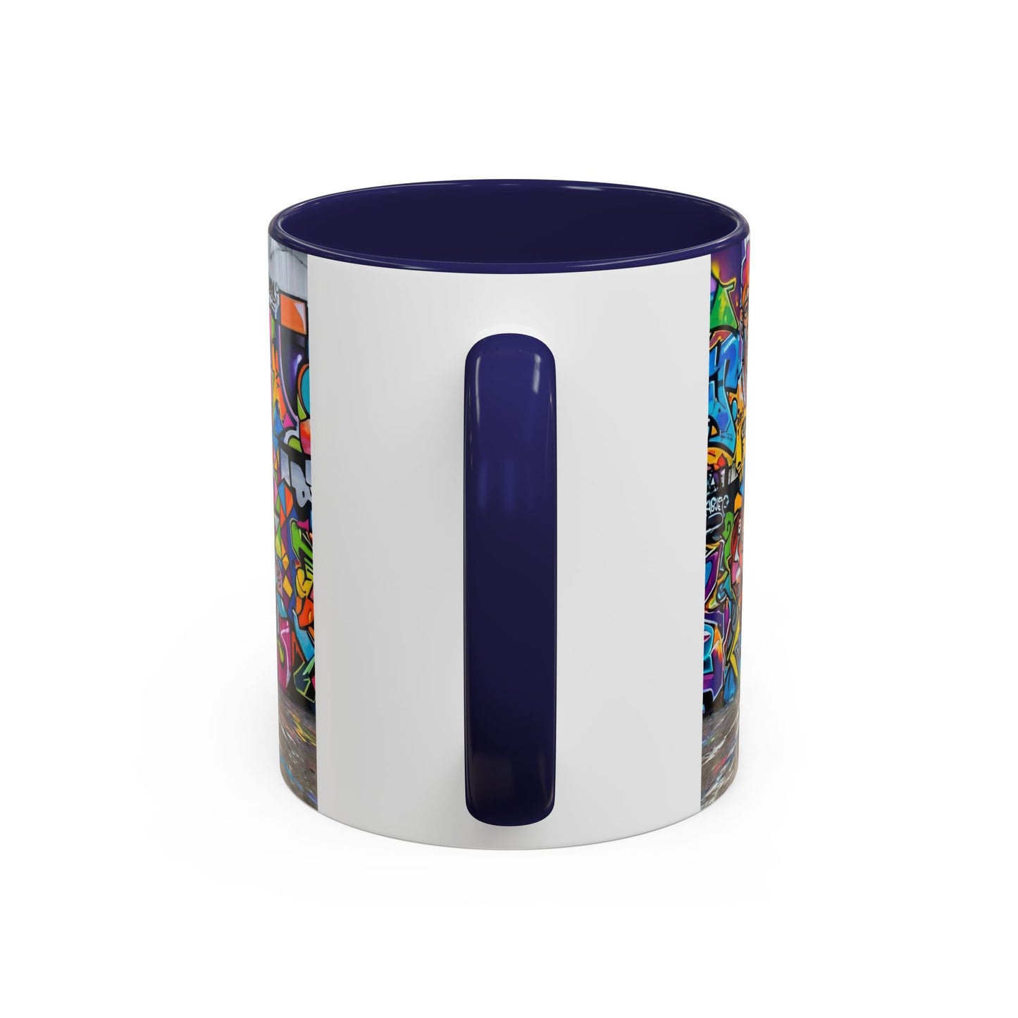Graffiti Pug Coffee Mug — Colorful Street Art Accent Mug (11/15oz)