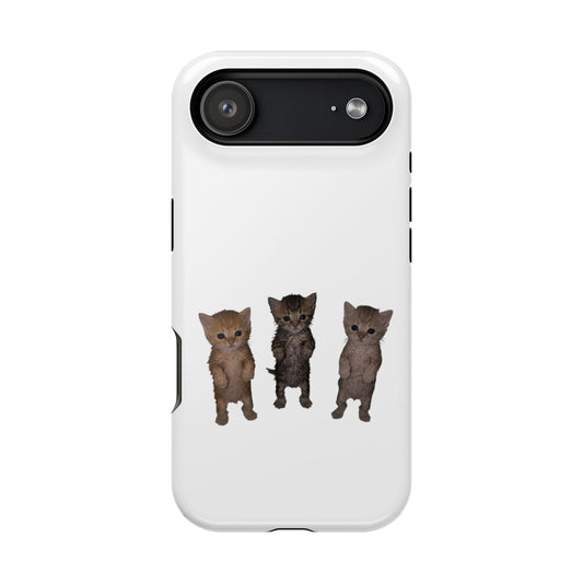 Cute Standing Kittens Magnetic Impact-Resistant Phone Case