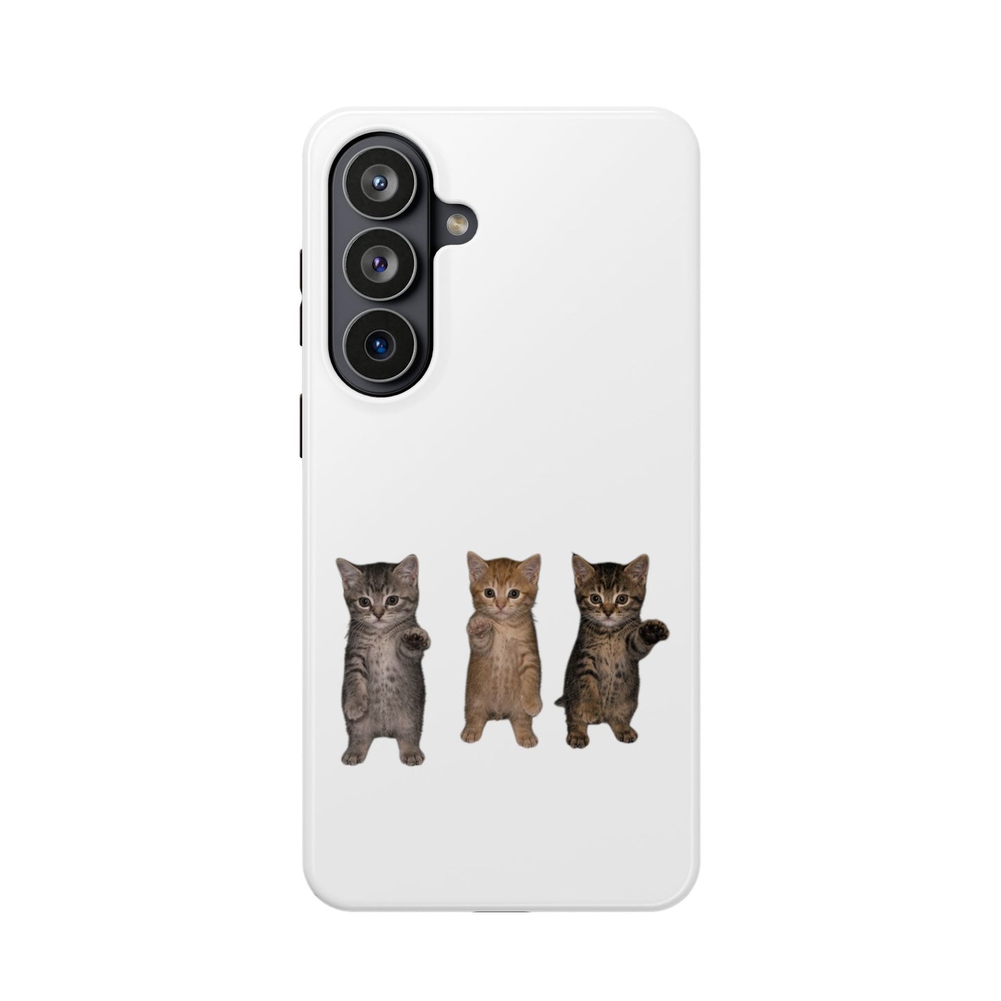 Cute Standing Trio Kittens Dancing Magnetic Impact-Resistant Phone Case