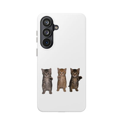 Cute Standing Trio Kittens Dancing Magnetic Impact-Resistant Phone Case
