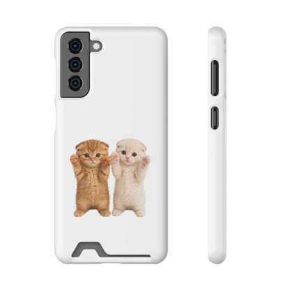 Cute Kittens Phone Case with Card Holder