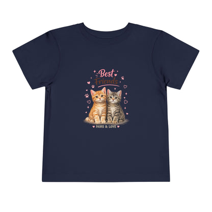 Best Friends Kitten Toddler Tee — Paws & Love Cute Cat Shirt