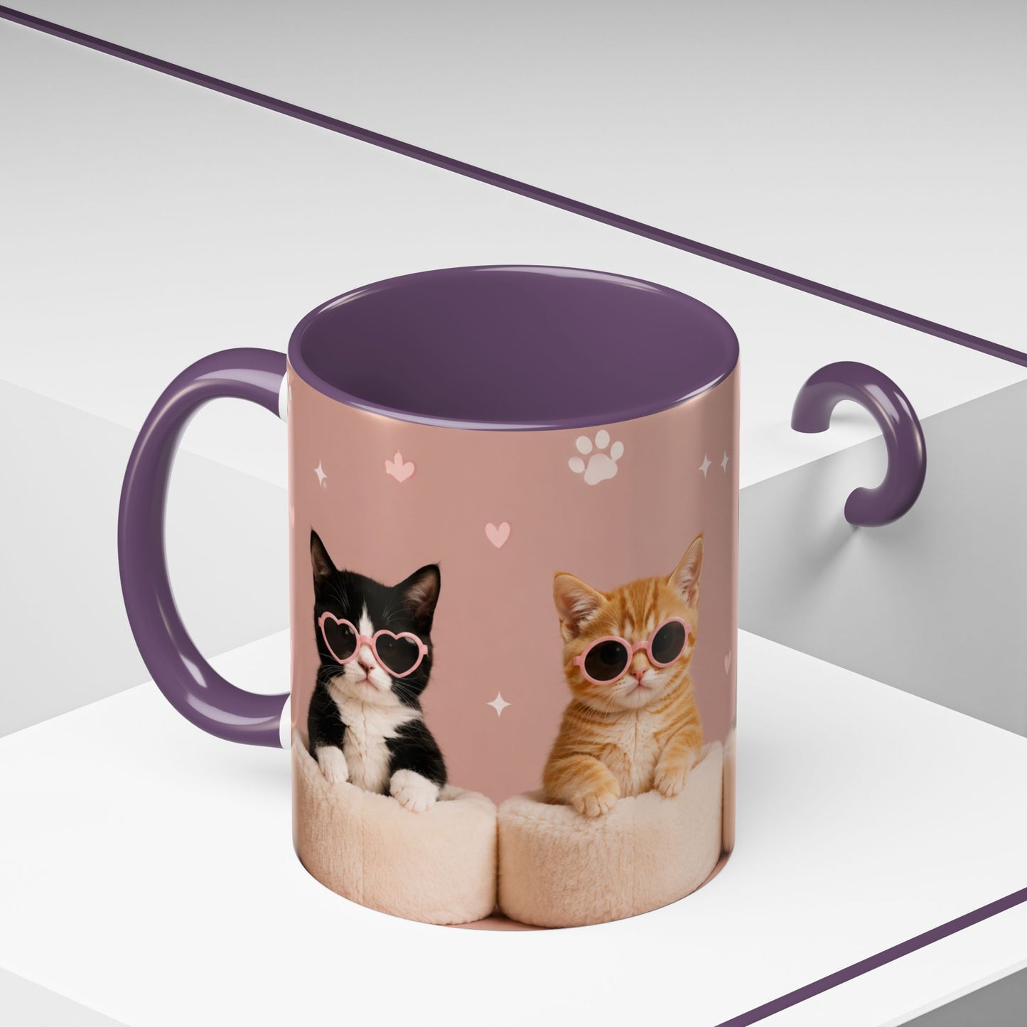 Cute Cat Lovers Coffee Mug - 11 & 15oz - Perfect Gift for Pet Owners