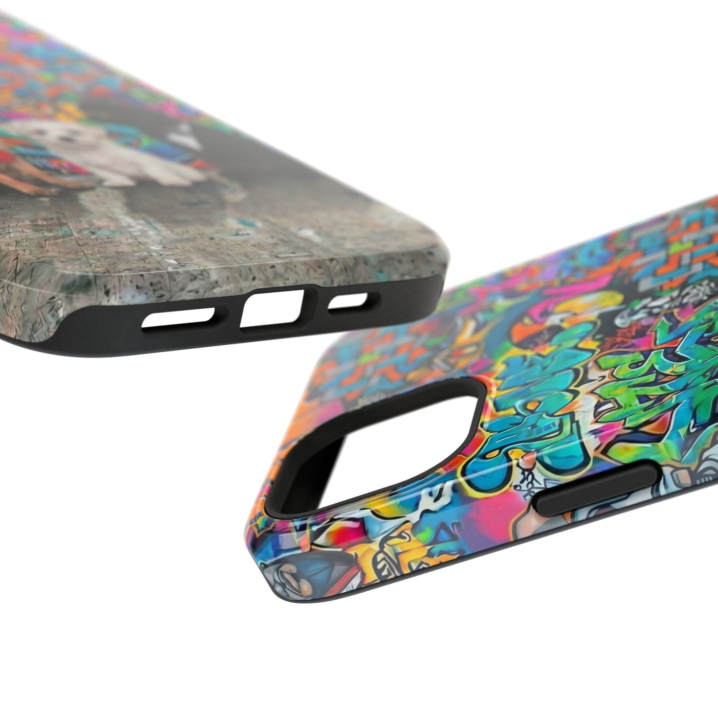 Puppy Squad Graffiti Phone Case — Impact-Resistant Protective Case