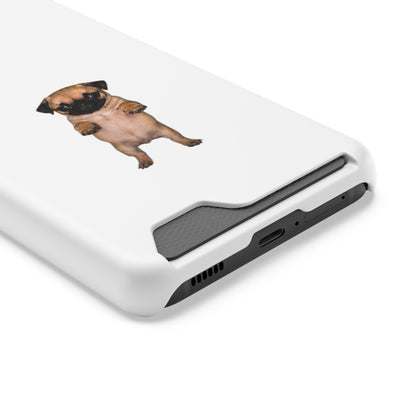 Cute Standing Pug Phone Card Case
