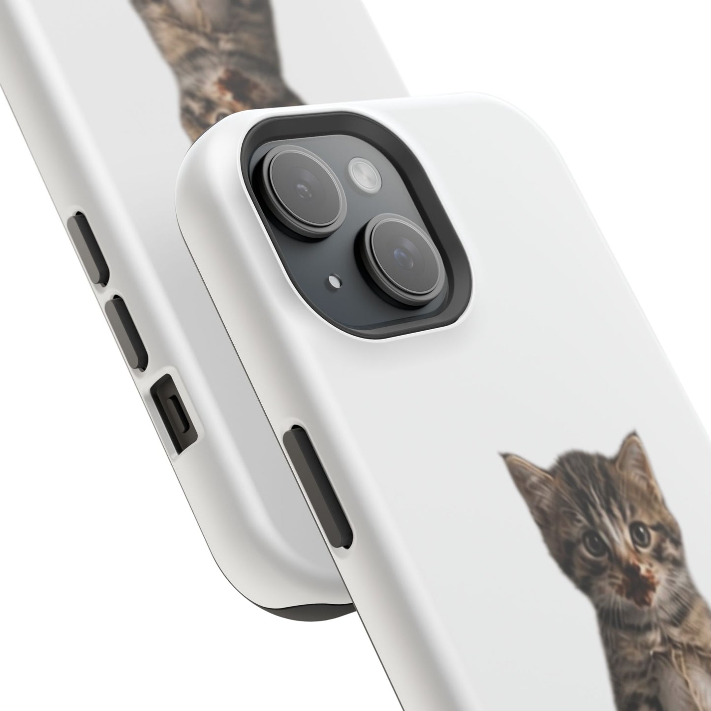 Cute Standing Kitten Magnetic Impact-Resistant Phone Case
