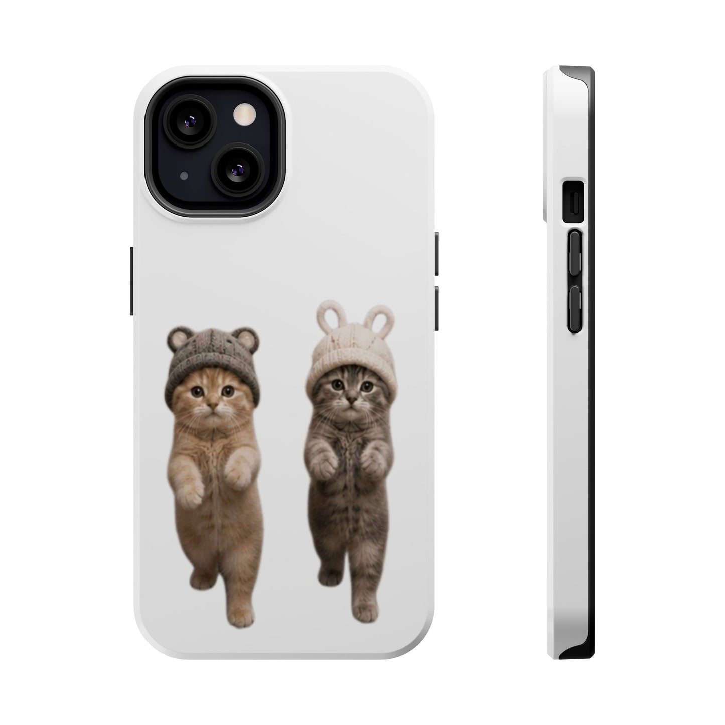Cute Kittens in Hats Magnetic Impact Phone Case