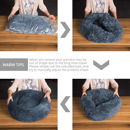 CloudSoft Calming Round Pet Bed