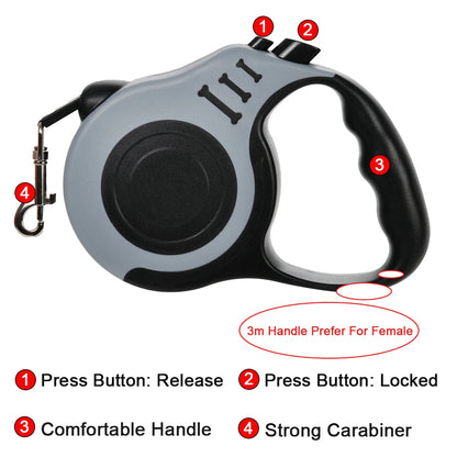 Compact Retractable Pet Leash