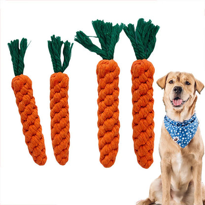 Carrot Rope Tug & Chew Toy