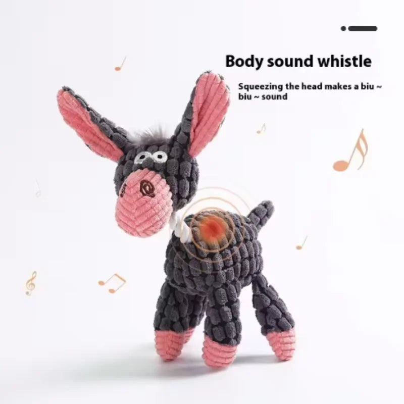 Squeaky Plush Bone Toy