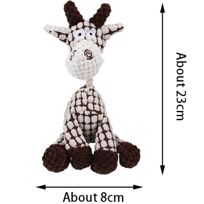 Squeaky Plush Bone Toy