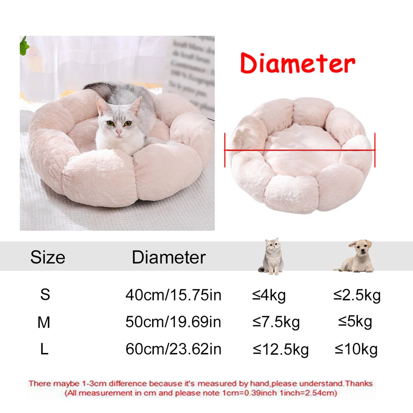 CloudSoft Calming Round Pet Bed