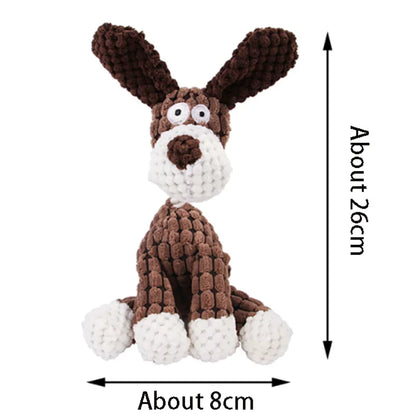Squeaky Plush Bone Toy