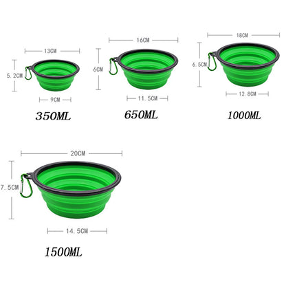 2-in-1 Collapsible Travel Bowl
