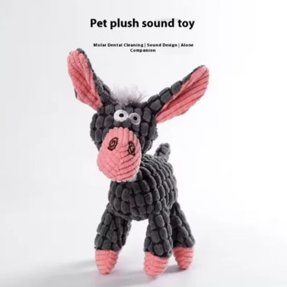 Squeaky Plush Bone Toy