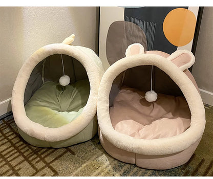 CozyFold Pet Cave Bed