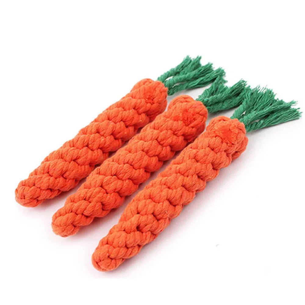 Carrot Rope Tug & Chew Toy