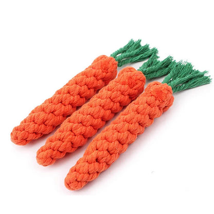 Carrot Rope Tug & Chew Toy