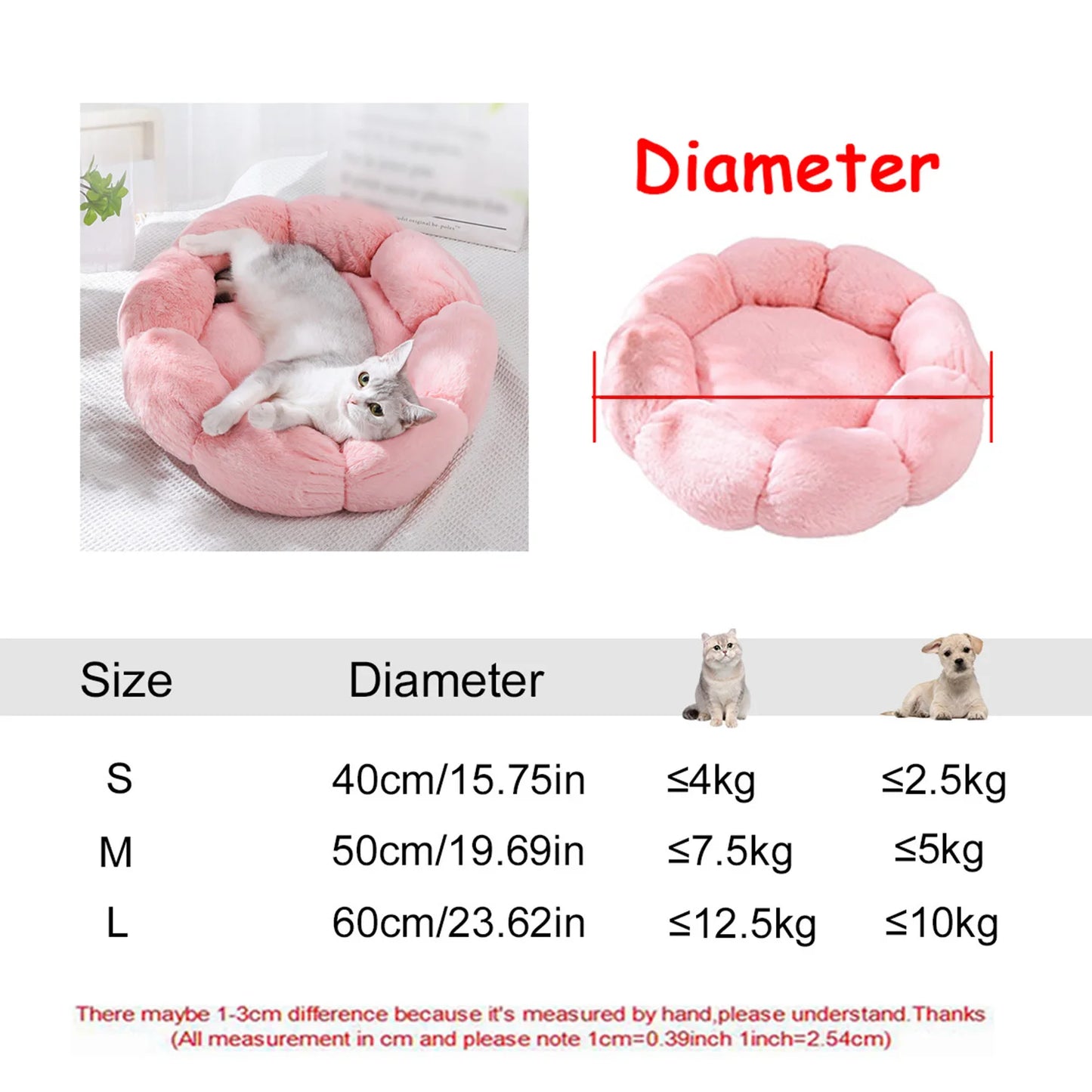 CloudSoft Calming Round Pet Bed