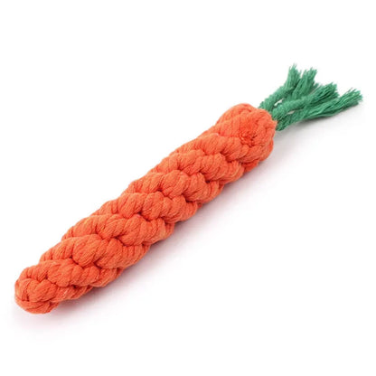 Carrot Rope Tug & Chew Toy