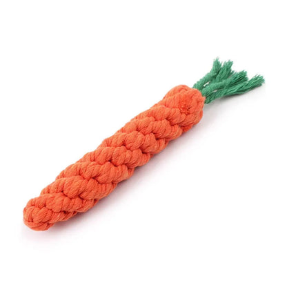 Carrot Rope Tug & Chew Toy