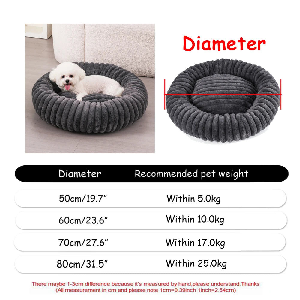CloudSoft Calming Round Pet Bed